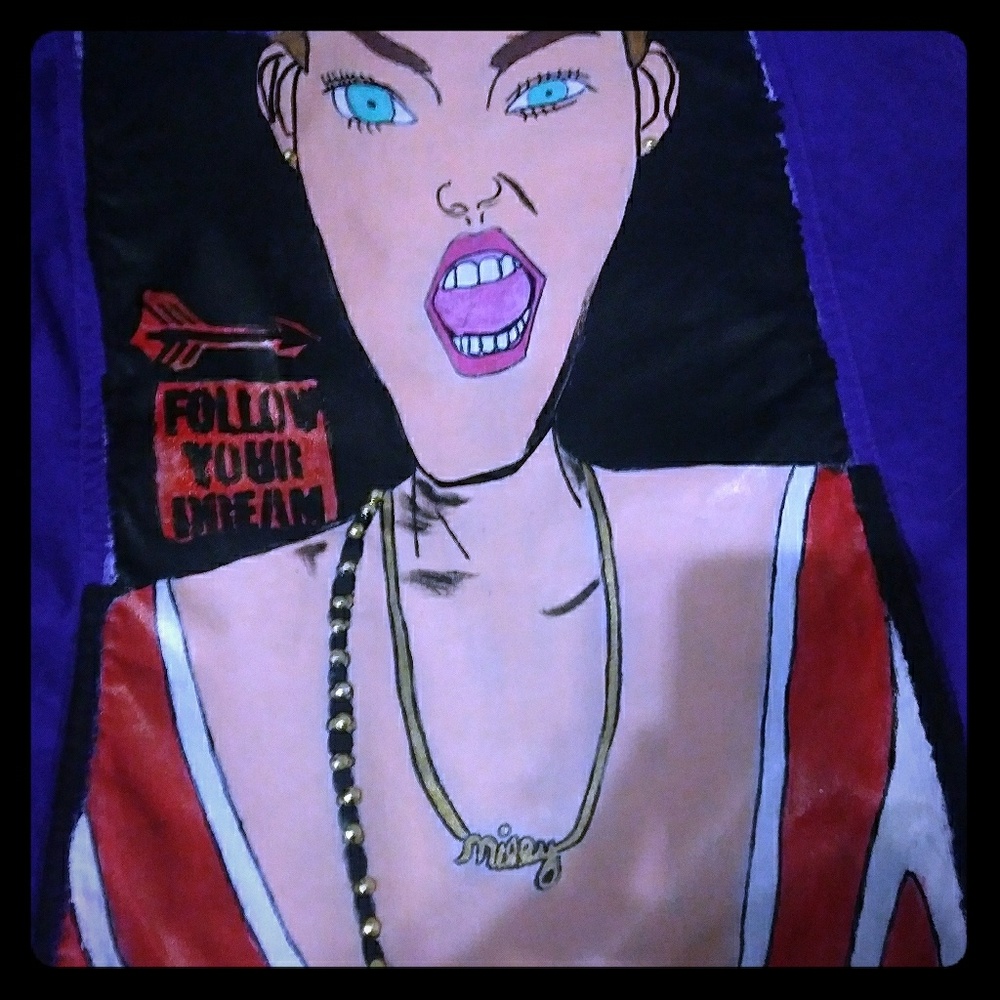 Custom design Miley Cyrus jacket